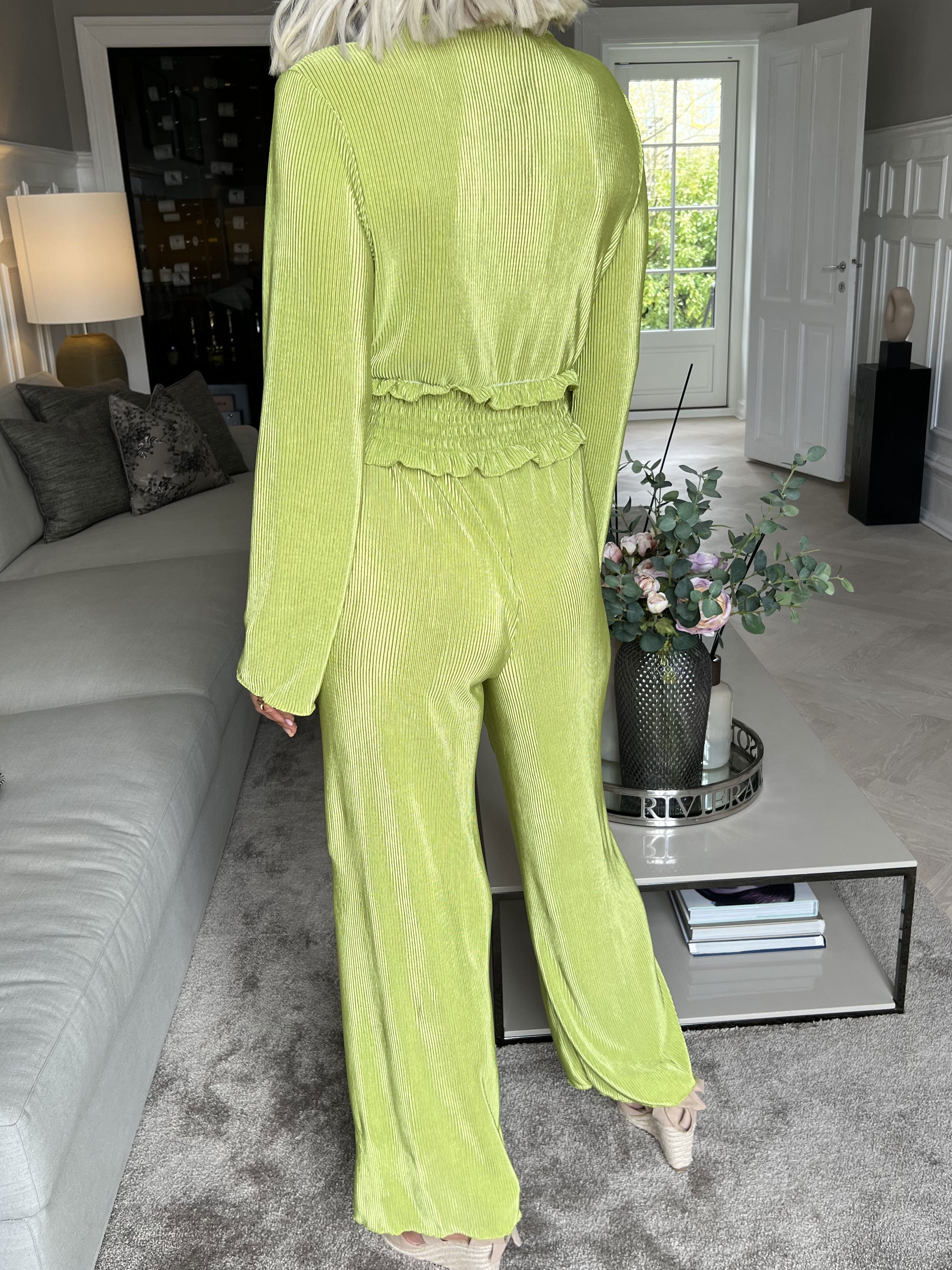 Capri - Plisserad byxdress med resår i midjan